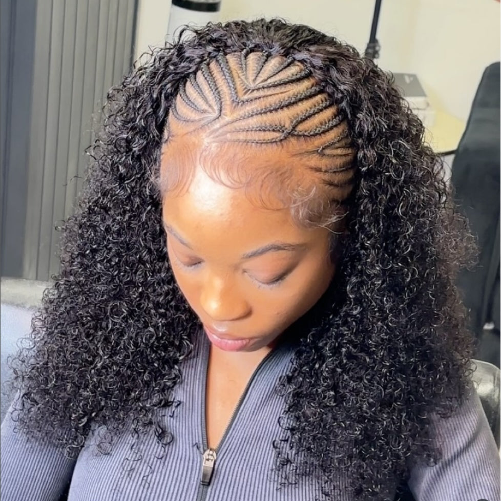 Fulani Braids Meet Feather Crochet for Seamless Volume and Style