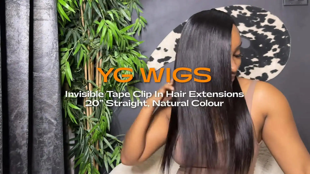 Seamless Blend: Invisible Tape Clip-In Hair Extensions Review by TANAANIA