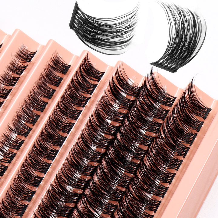 Extensiones de pestañas naturales y densas, 98 unidades, 8-16 mm