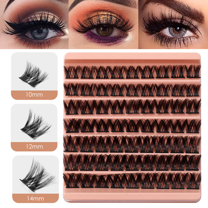 Dense Lash Clusters DIY Eyelash Extensions 63PCS 10-14MM