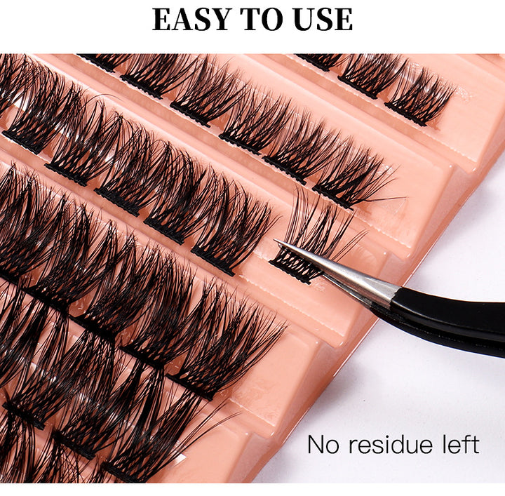 Extensiones de pestañas naturales y densas, 98 unidades, 8-16 mm