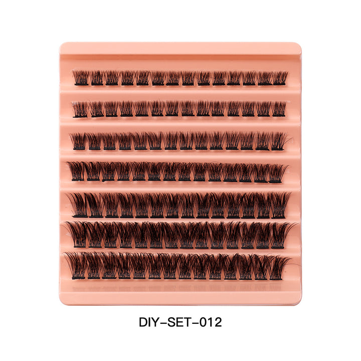 Extensiones de pestañas naturales y densas, 98 unidades, 8-16 mm
