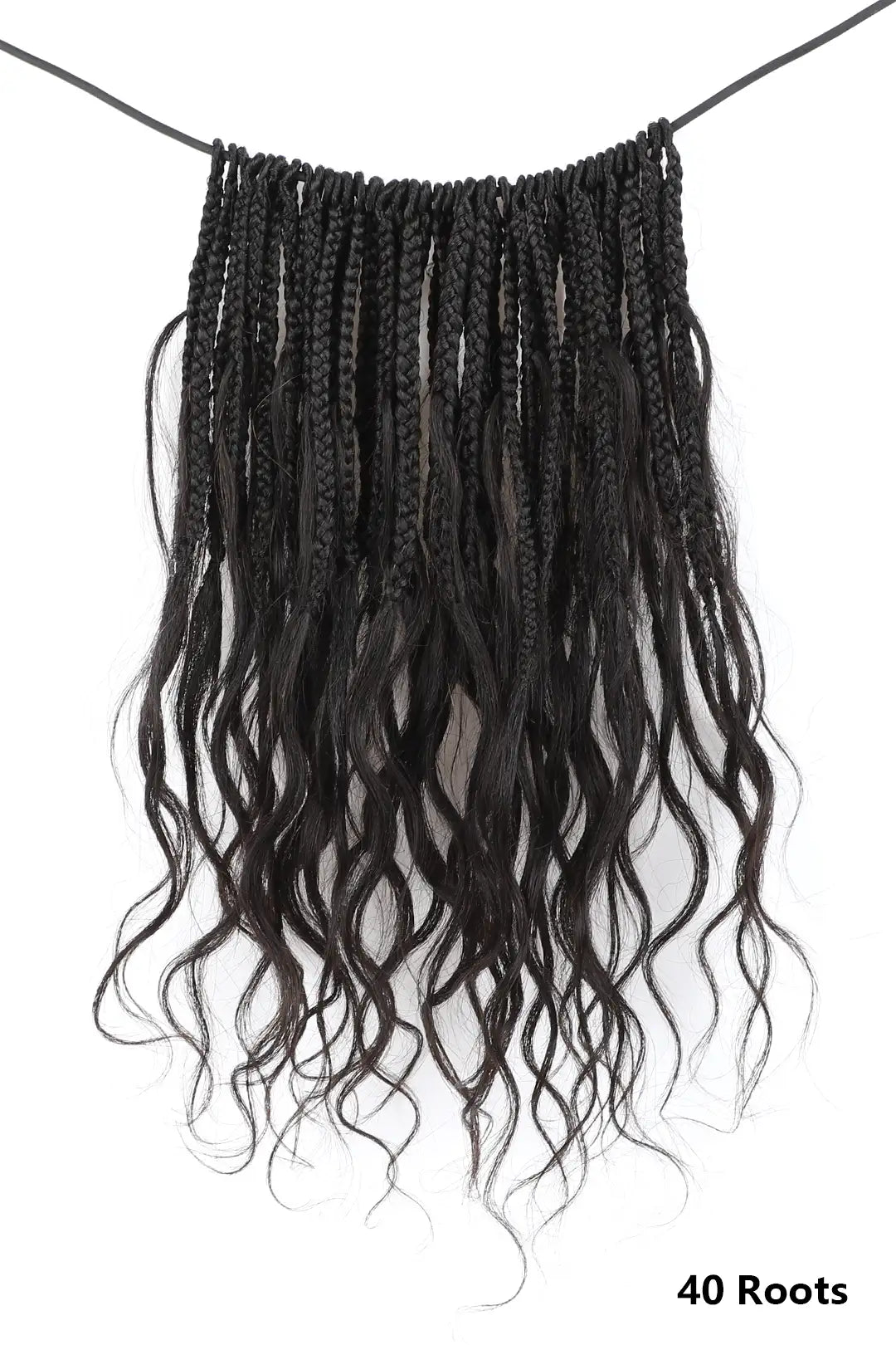 10 Inch Mermaid Crochet Bob Braids with Human Hair Curls 40 roots