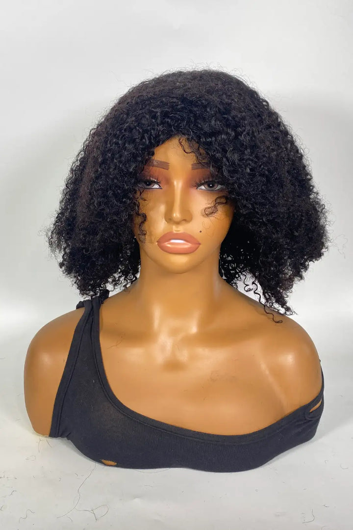 Perruque afro crépue bouclée sans dentelle