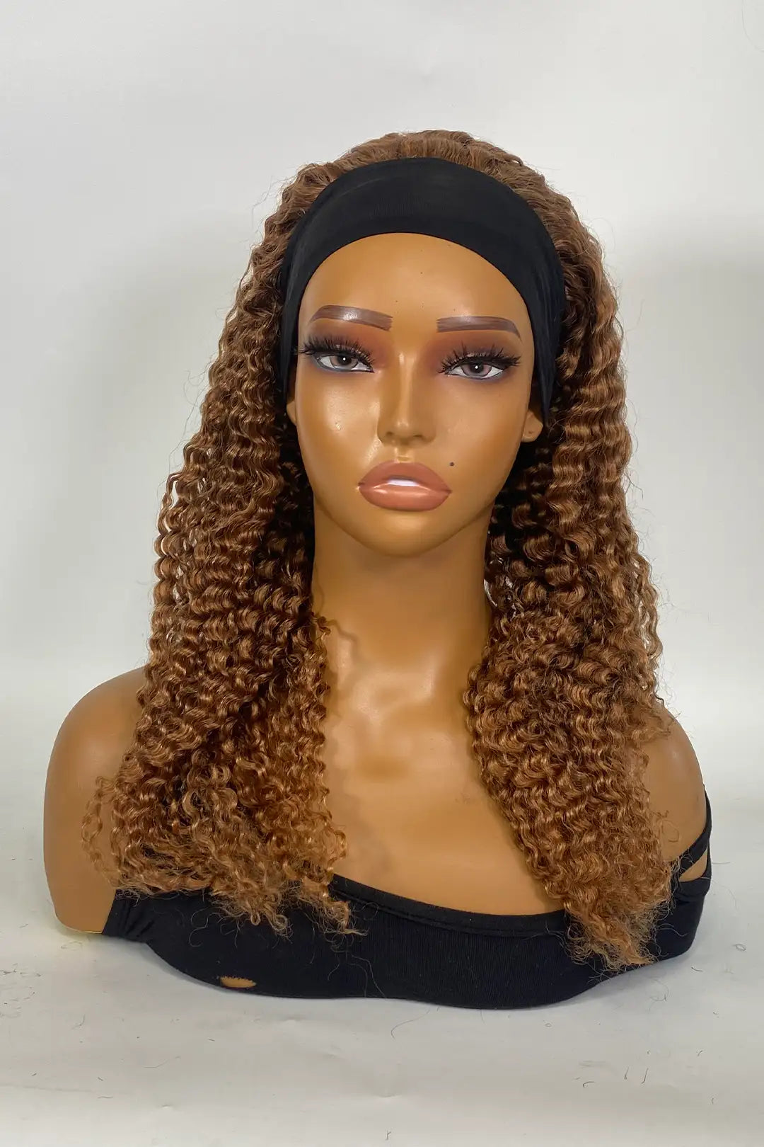 Perruque bandeau couleur n° 30, cheveux humains brésiliens