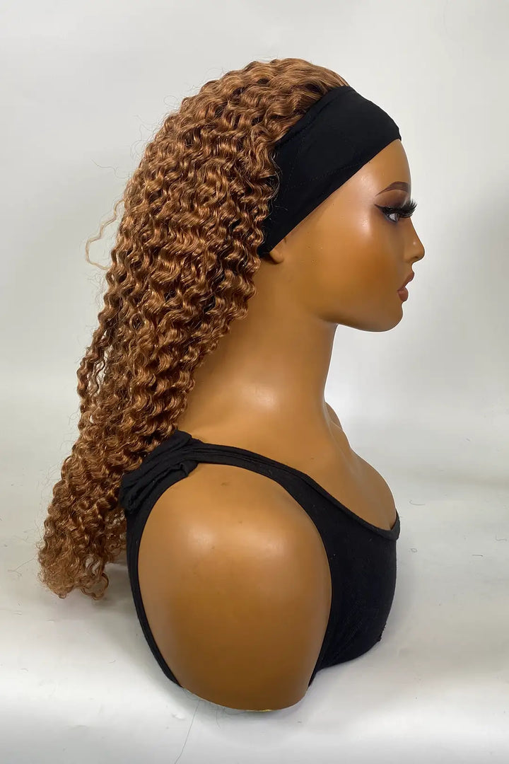 Perruque bandeau couleur n° 30, cheveux humains brésiliens