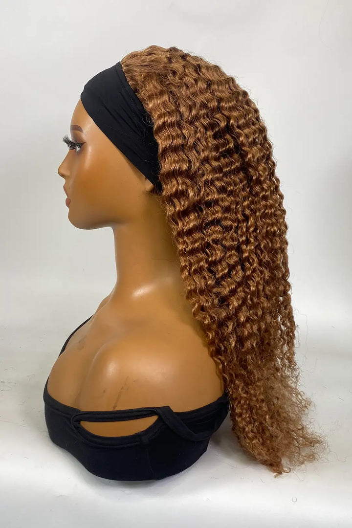 Perruque bandeau couleur n° 30, cheveux humains brésiliens