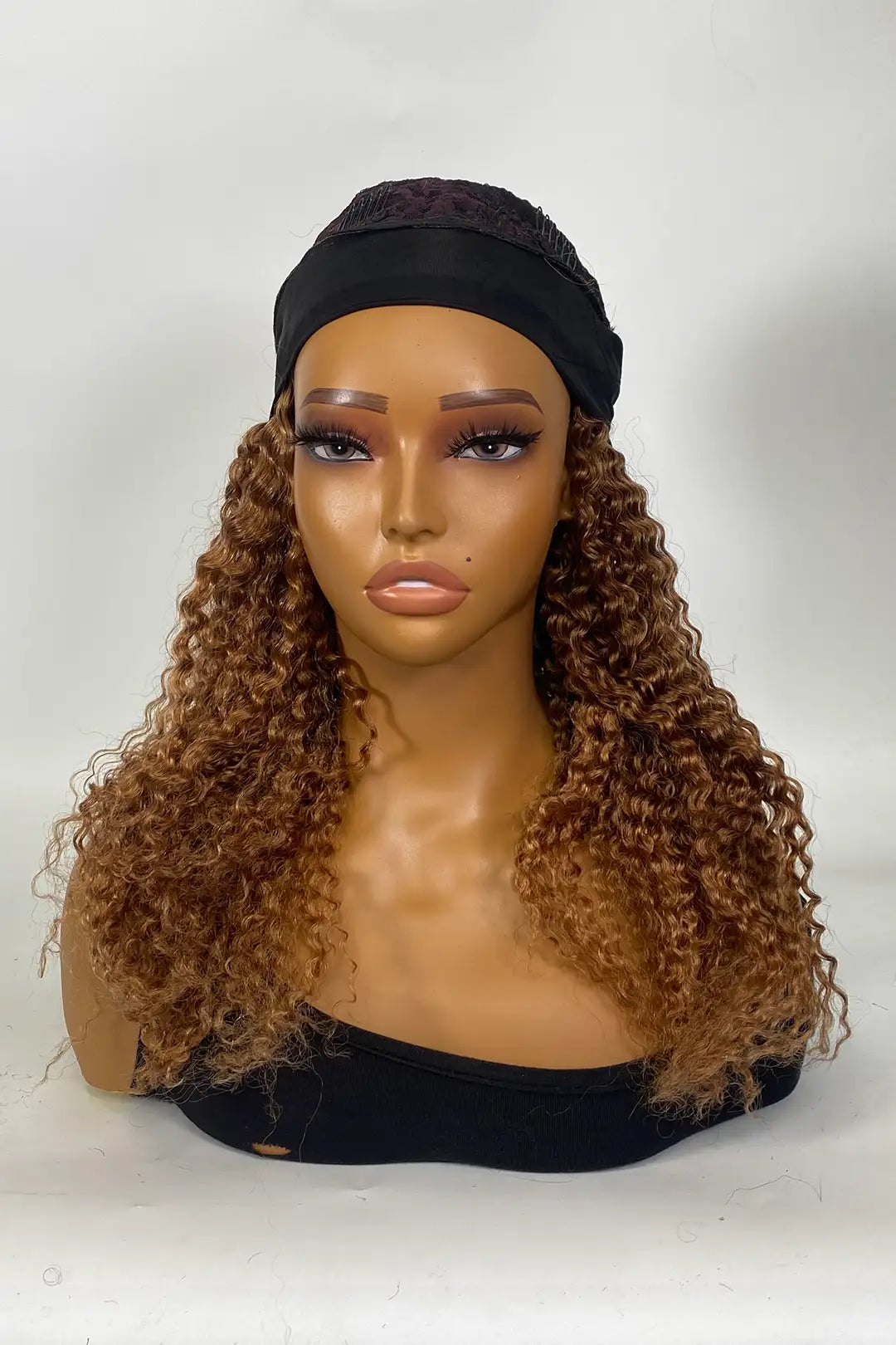 Perruque bandeau couleur n° 30, cheveux humains brésiliens