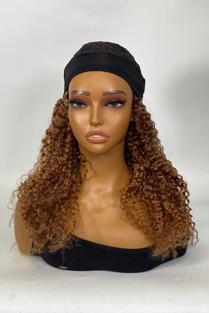 Perruque bandeau couleur n° 30, cheveux humains brésiliens