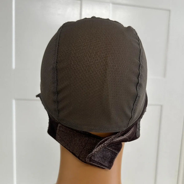 Gorro elástico para peluca de alambre blanco, gorro de malla para peluca con mapa guía para hacer tu propia peluca