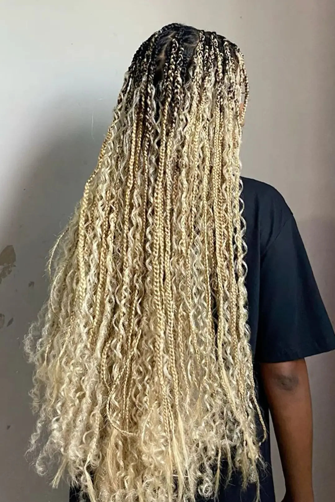 Mèches de cheveux humains blonds ondulés profonds 613 pour tressage BU04