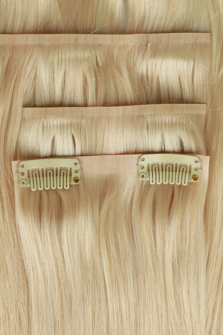613 Blonde Seamless Clip in Hair Extensions 4