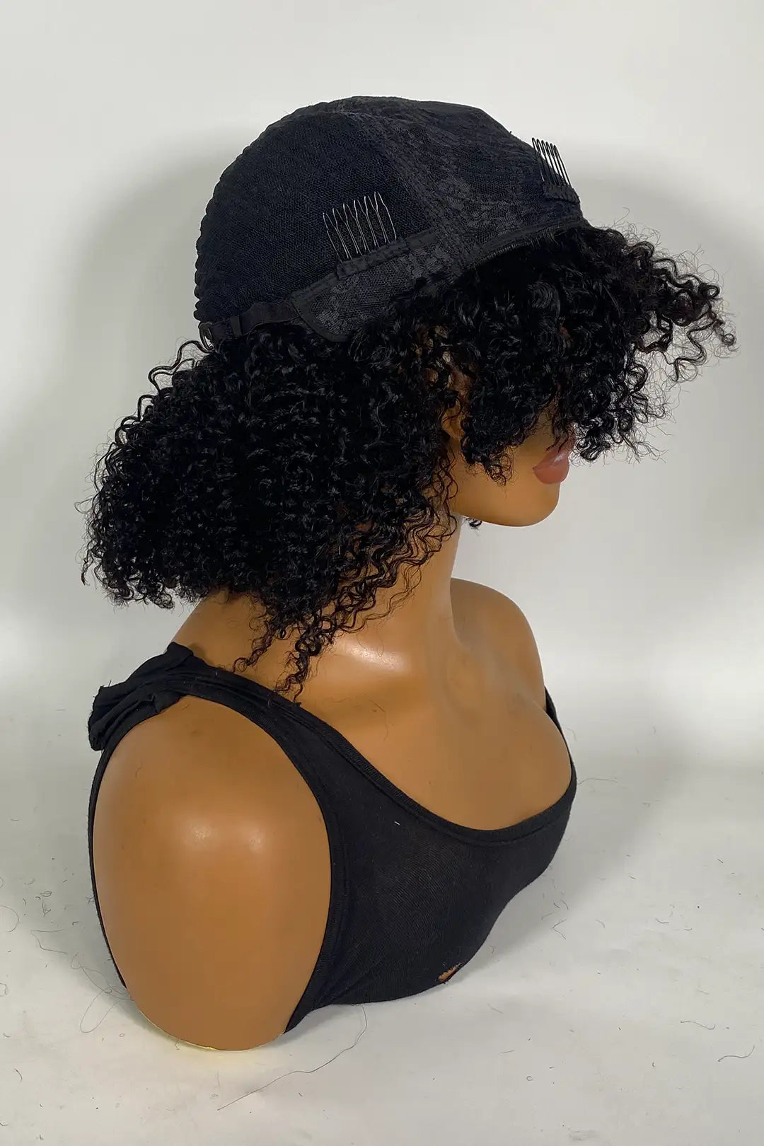 Perruque afro crépue bouclée sans dentelle