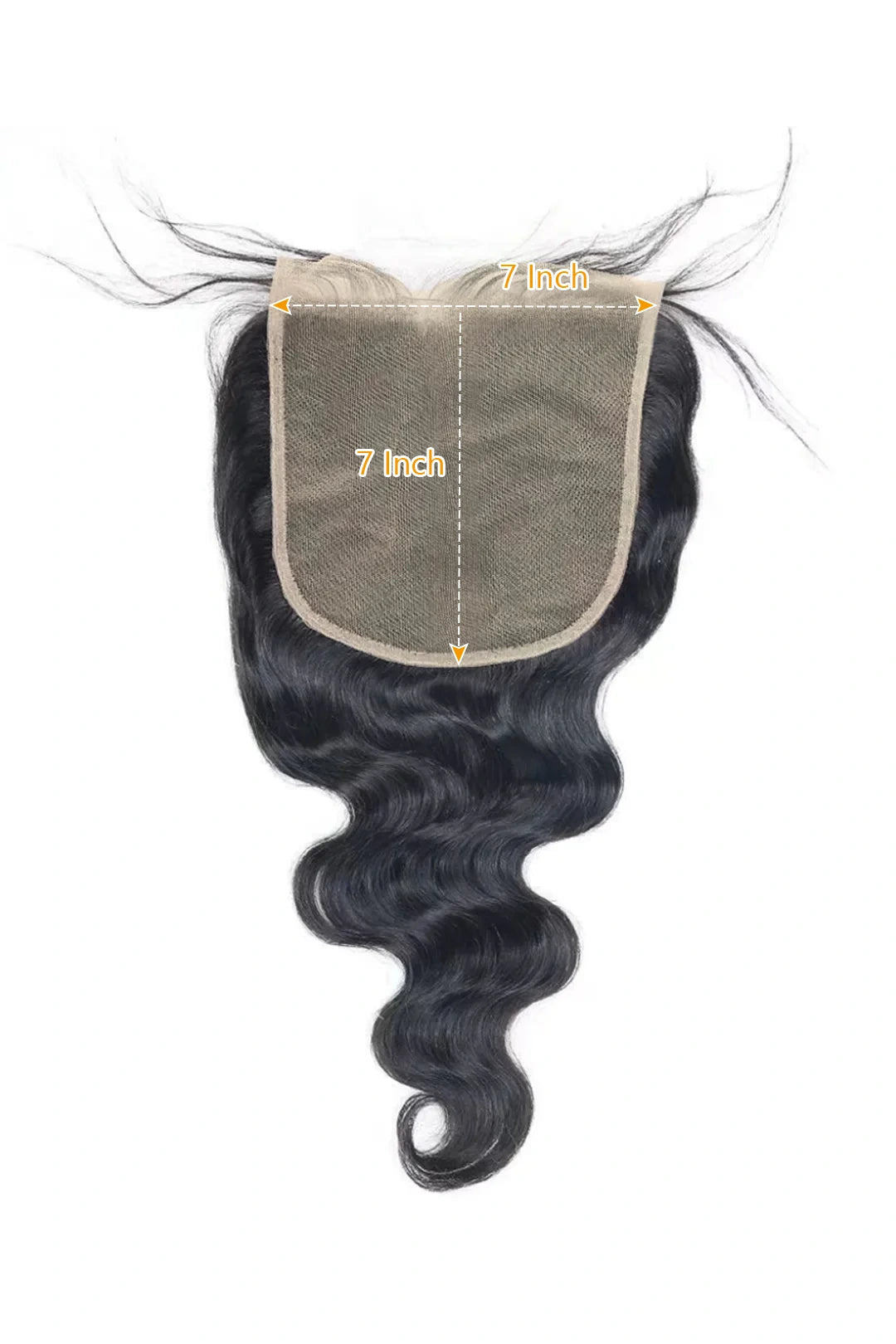 7x7 Body Wave HD Lace Closure Dimensions