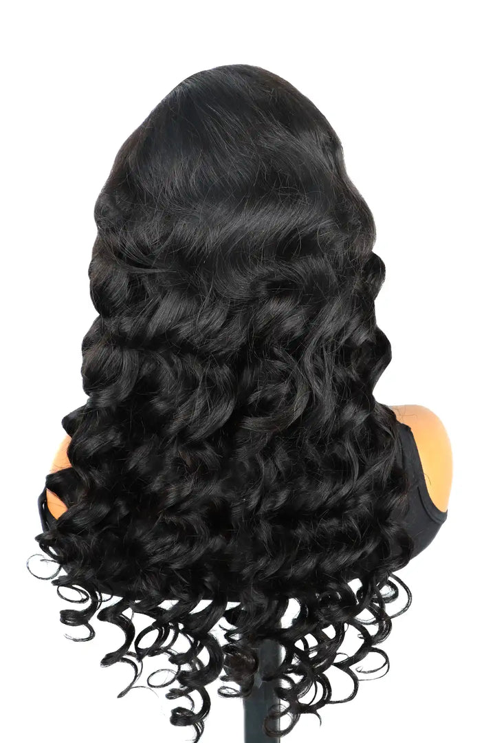 7x7 HD Lace Closure Wig Loose Wave Natural Black