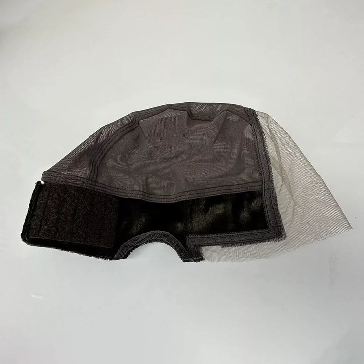 Gorro elástico para peluca de alambre blanco, gorro de malla para peluca con mapa guía para hacer tu propia peluca