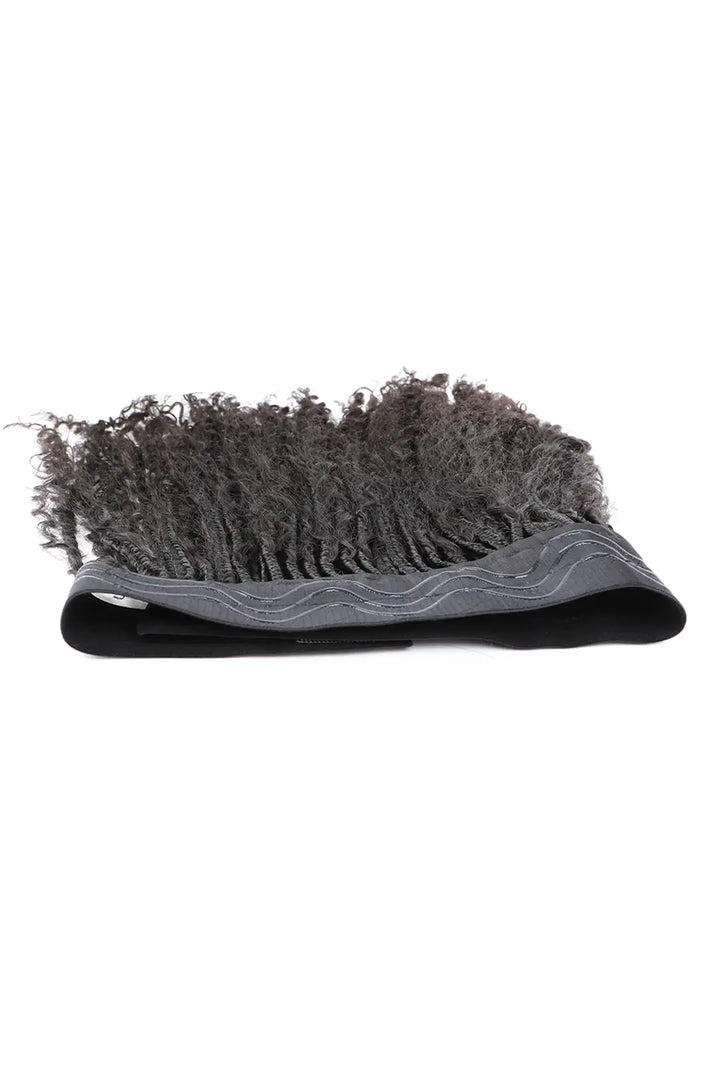 Geflochtenes Stirnband im Boho-Stil mit menschlichen Haarlocken BH01