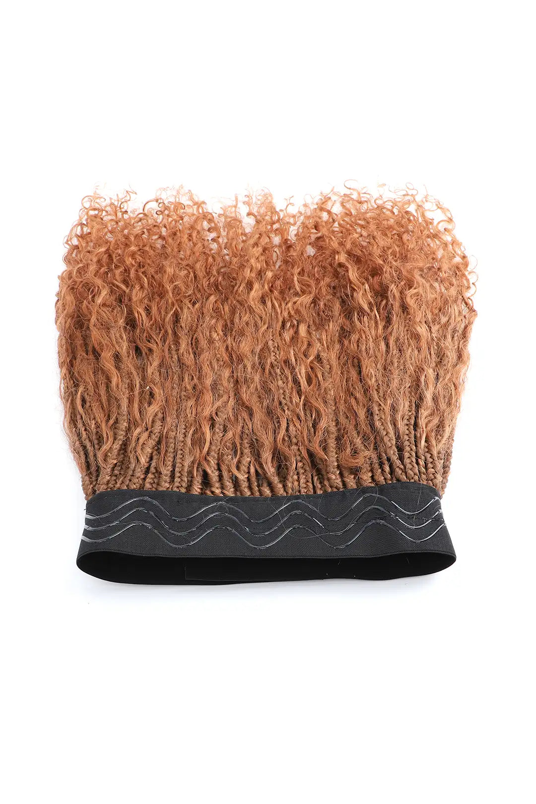 Geflochtenes Stirnband im Boho-Stil mit menschlichen Haarlocken BH01