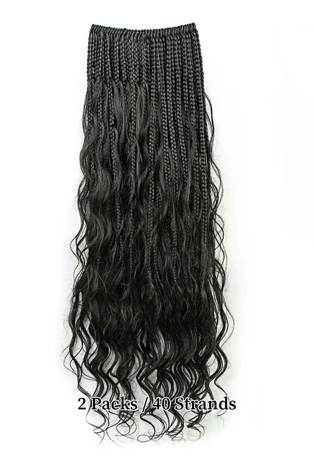 Tresses sirène au crochet avec boucles de cheveux humains pré-bouclées Loose Wave BB03