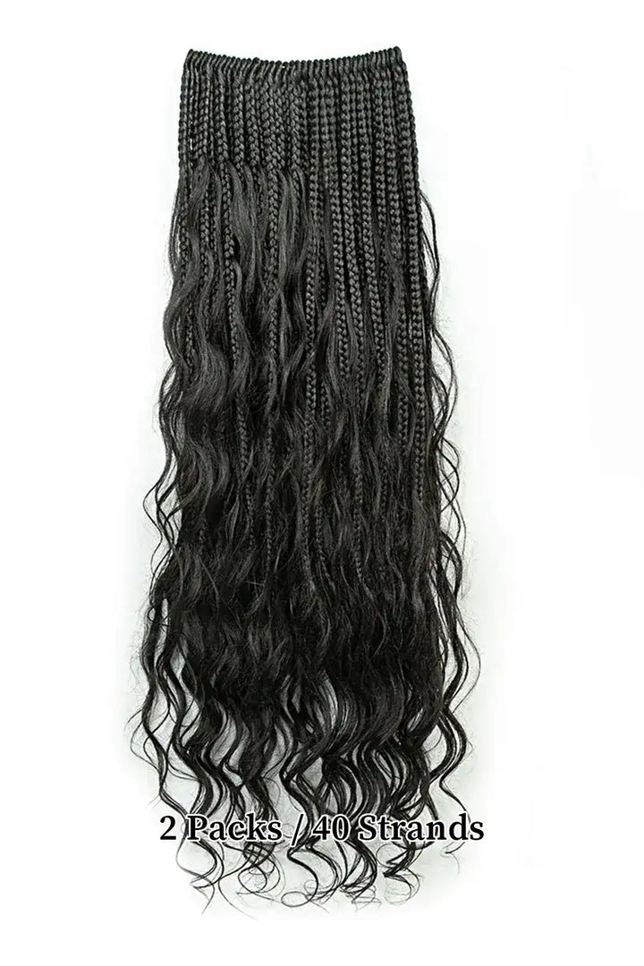 Tresses sirène au crochet avec boucles de cheveux humains pré-bouclées Loose Wave BB03