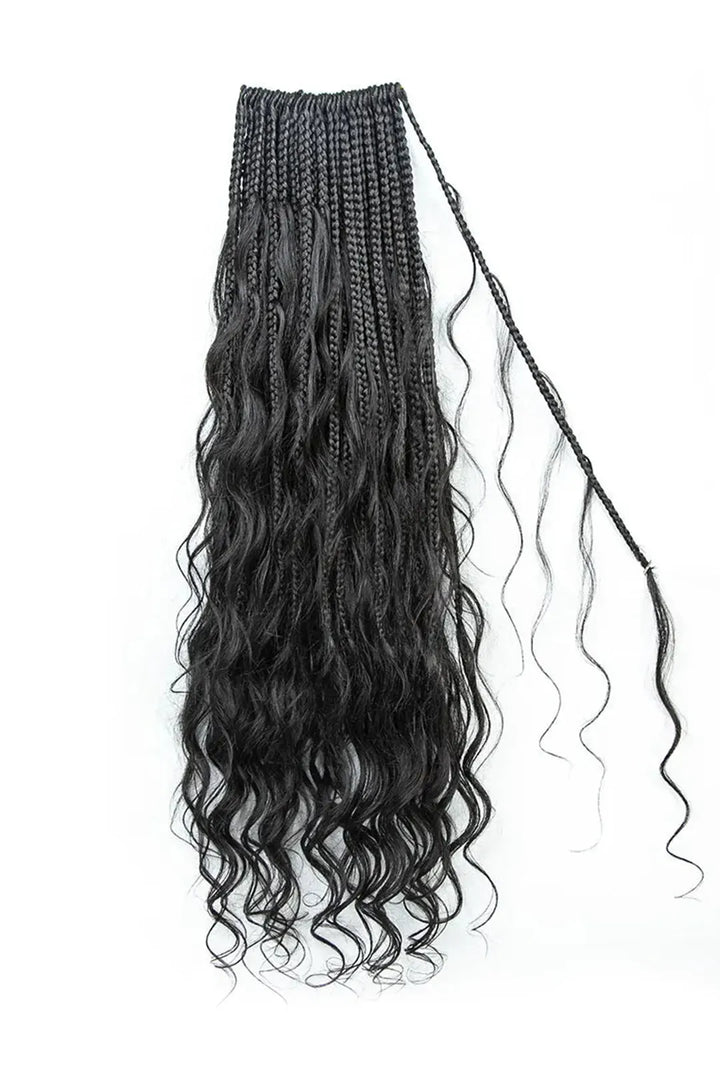 Tresses sirène au crochet avec boucles de cheveux humains pré-bouclées Loose Wave BB03