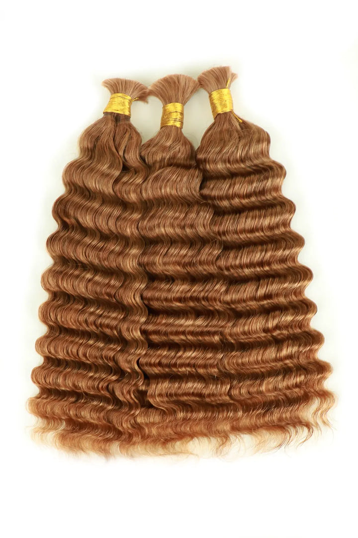 Doppelt gezogenes #30a helles Auburn-Massehaar mit tiefer Welle BU46