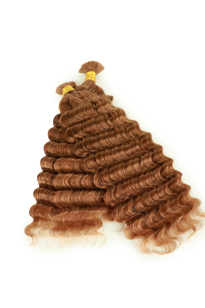 Doppelt gezogenes #30a helles Auburn-Massehaar mit tiefer Welle BU46