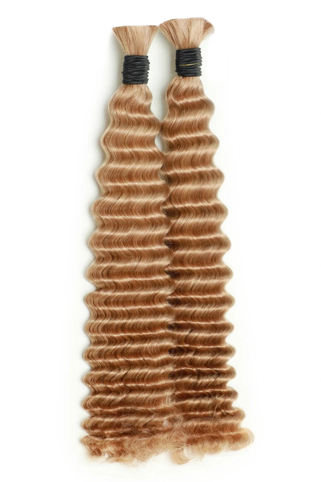 #27 Medium Blonde Bulk Hair For Braiding Deep Wave BU06