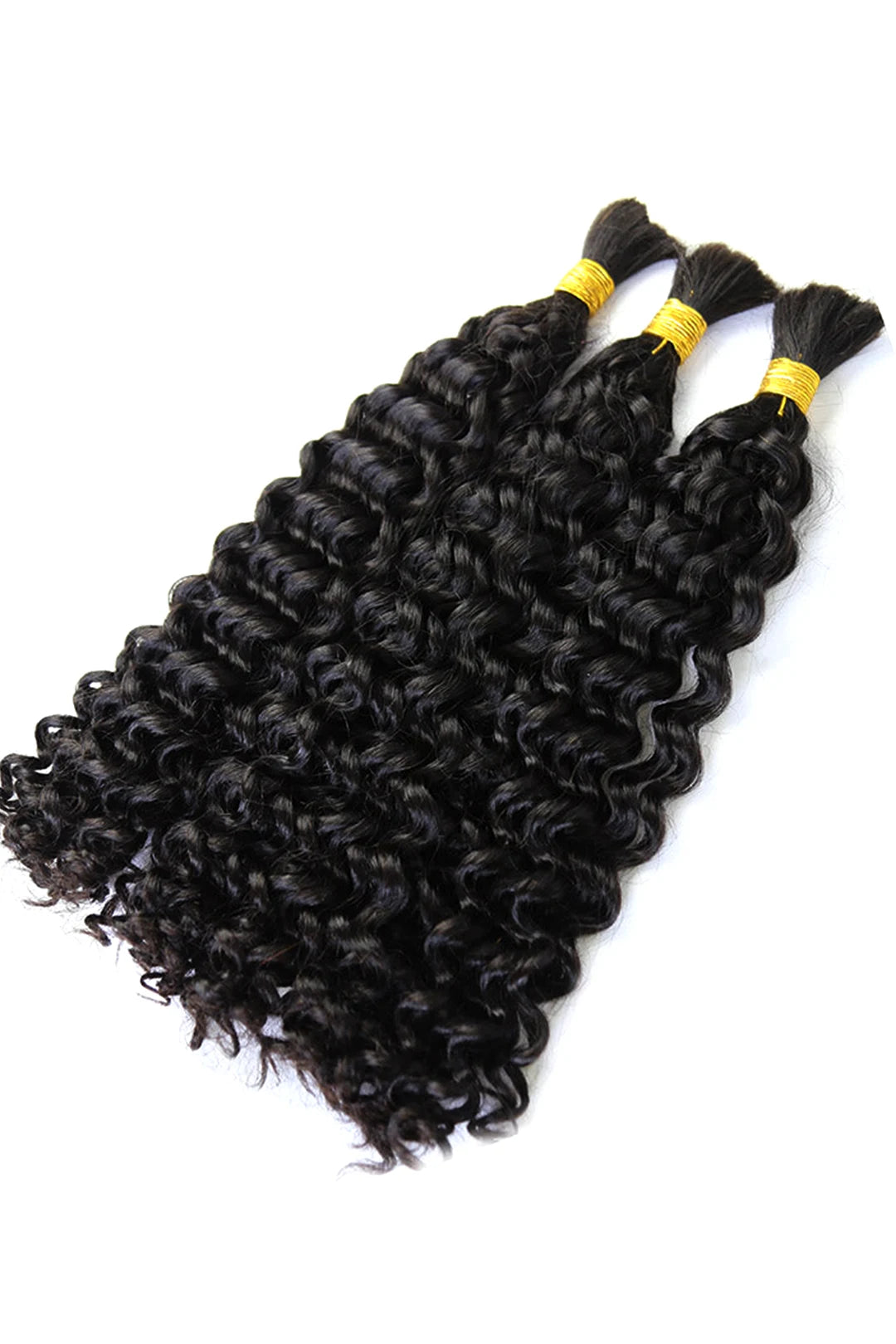 Double Drawn Water Wave Bulk Human Hair For Braiding