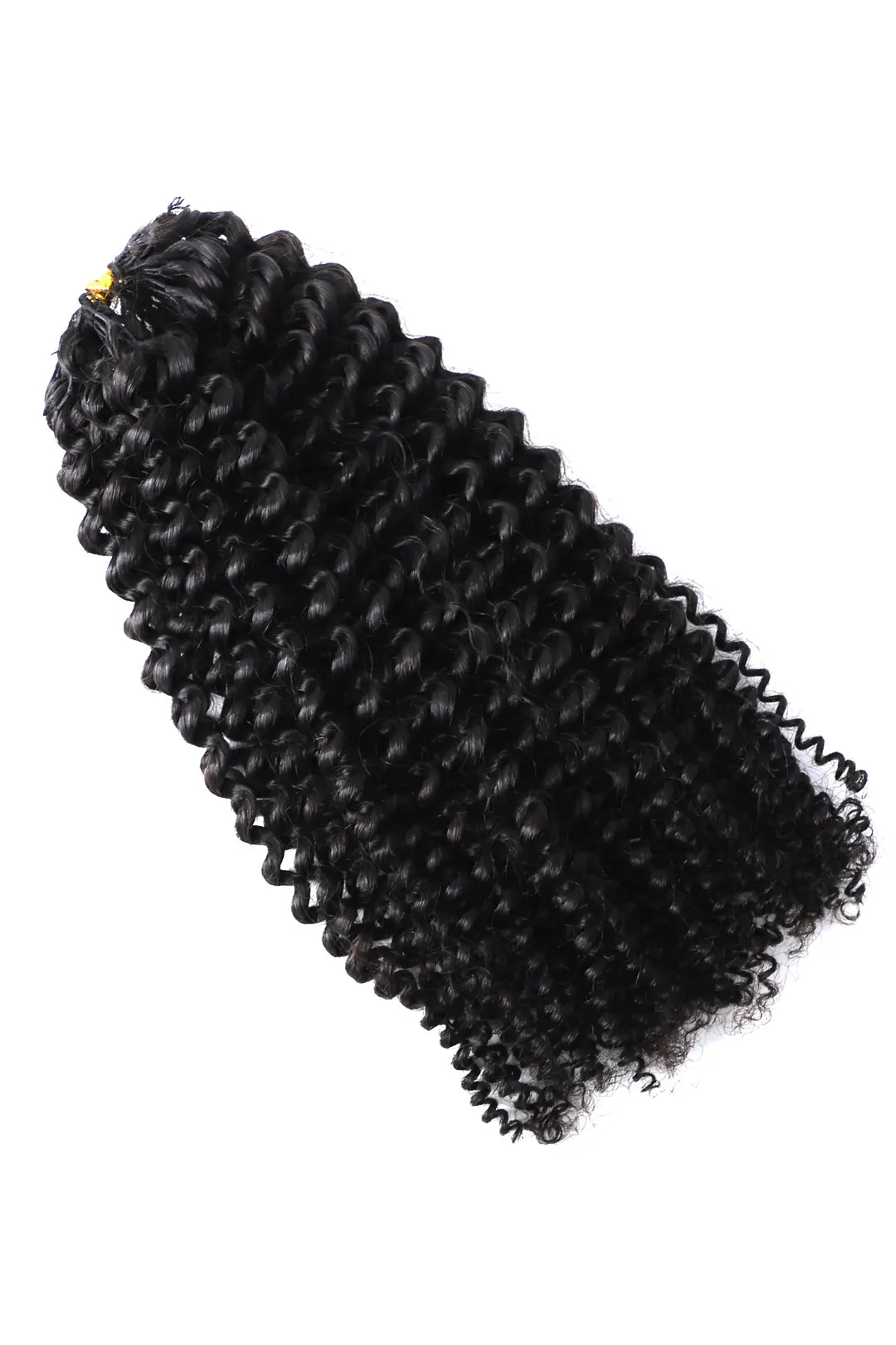 Feather Crochet Hair Extension Afro Kinky Curly Human Hair Double-Strand FE27 60g 1