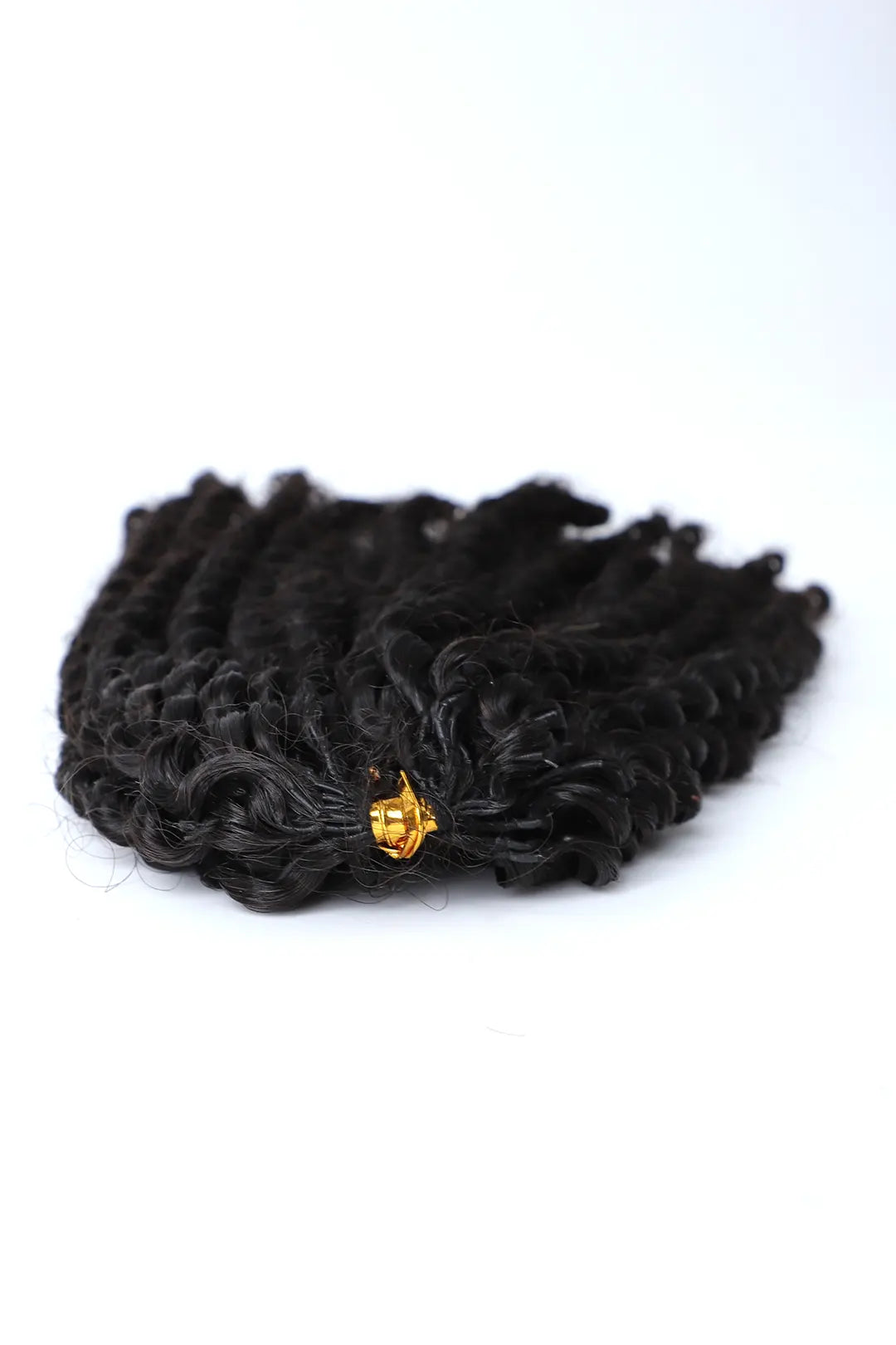 Feather Crochet Hair Extension Afro Kinky Curly Human Hair Double-Strand FE27 60g 2