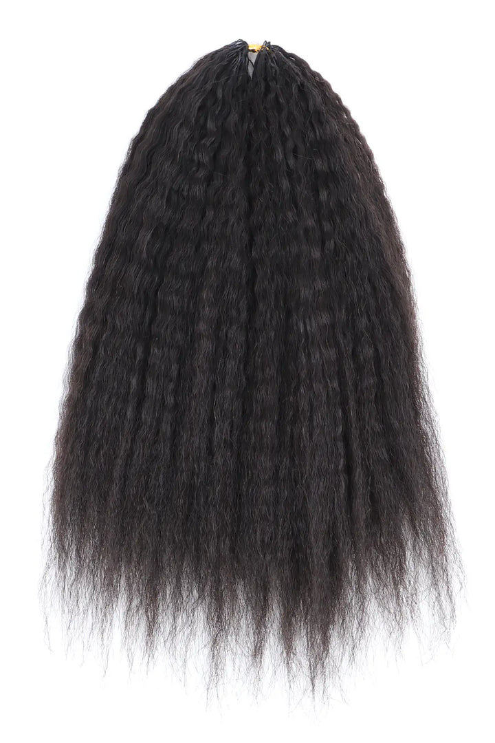 Feather Crochet Hair Extension Kinky Straight Human Hair FE29 60g