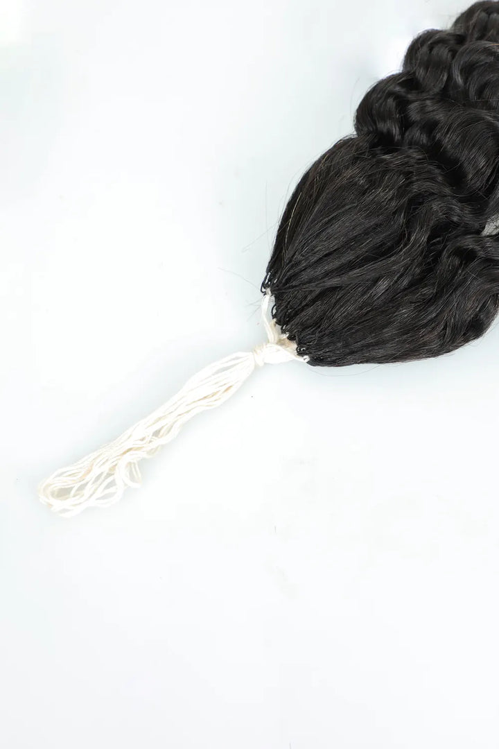 Feather Line Hair Extensions Deep Curly Detailss