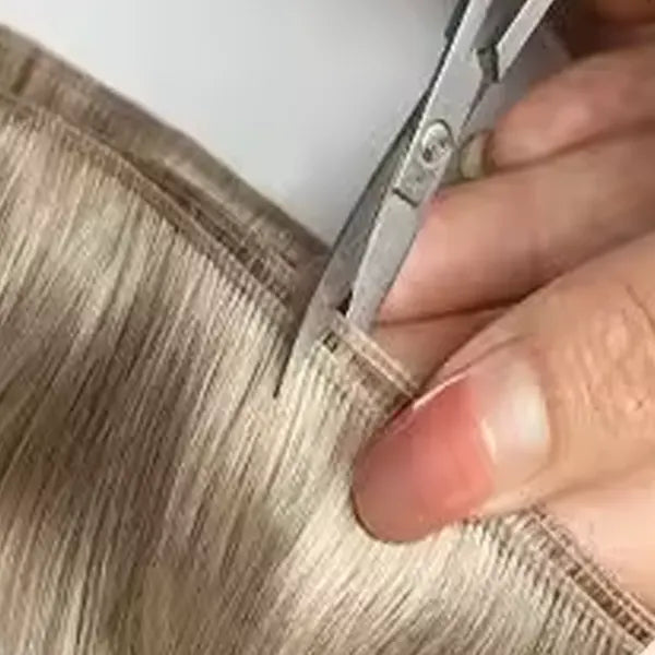 Genius weft can be cut and blended at will.