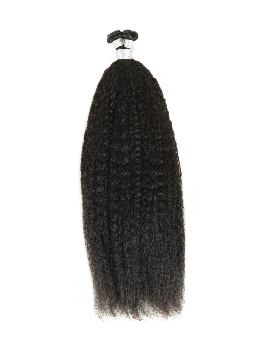 Genius Weft Hair Extensions Kinky Straight Natural Black Virgin Hair
