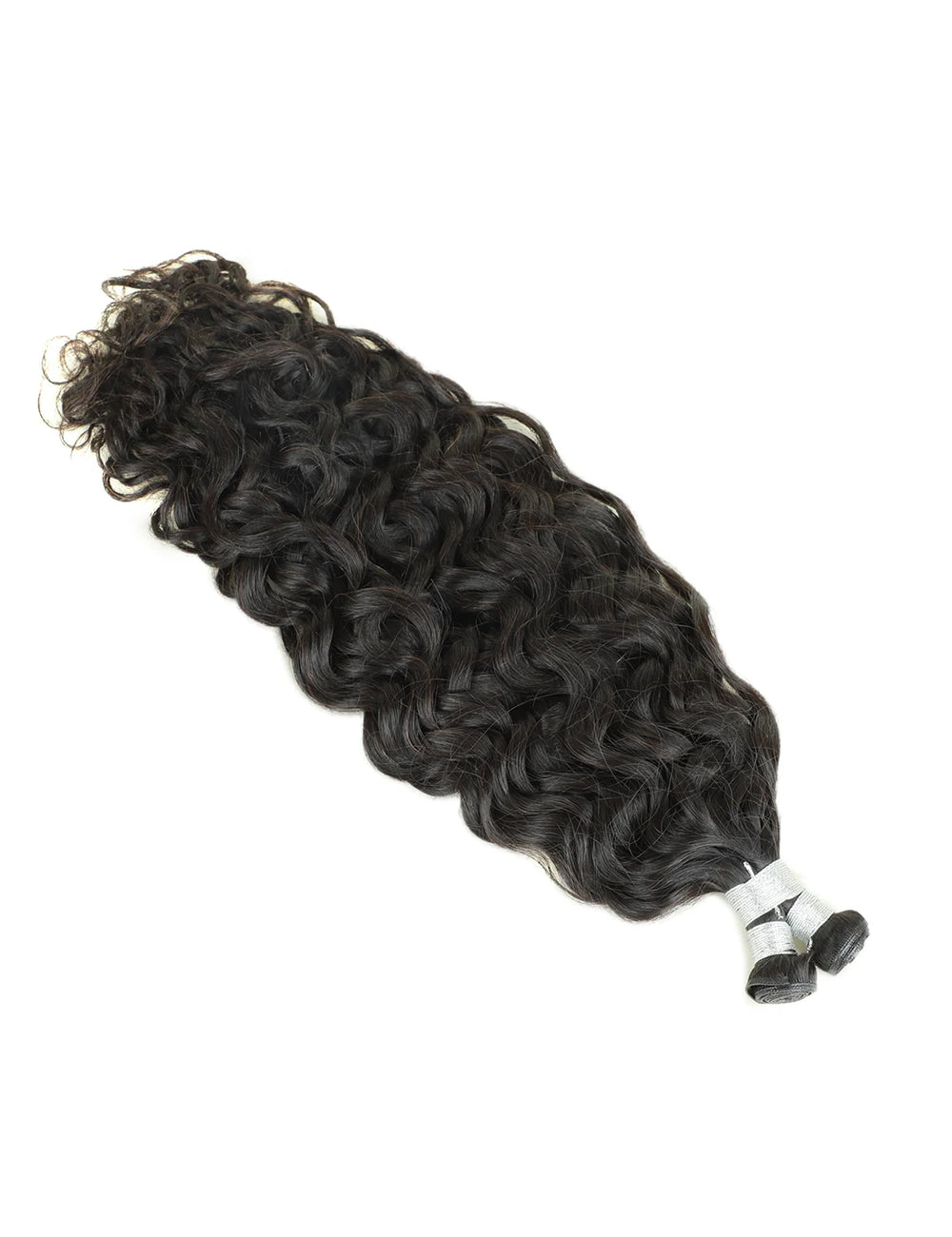 Genius Weft Hair Extensions Natural Wave Black Virgin Hair 1