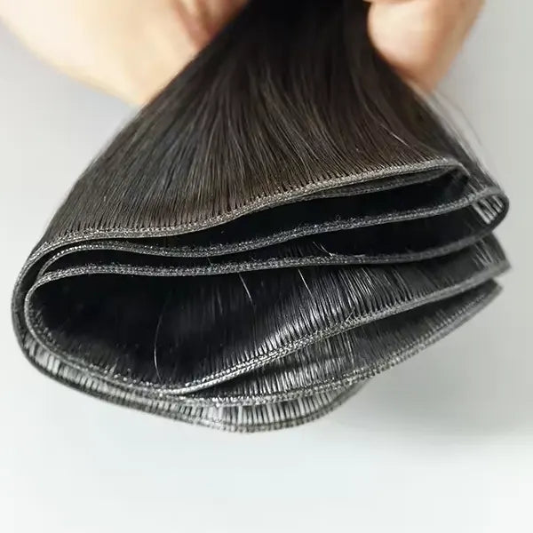 Genius weft is smooth and has no short hair.