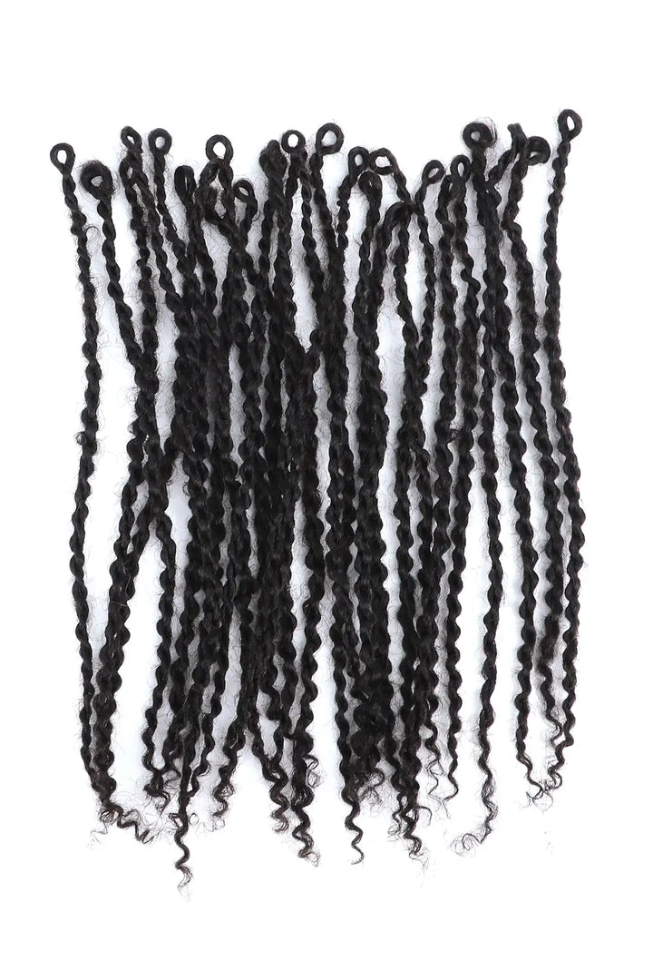 Goddess Senegalese Twists with Curly Ends Pre-looped Human Hair 1