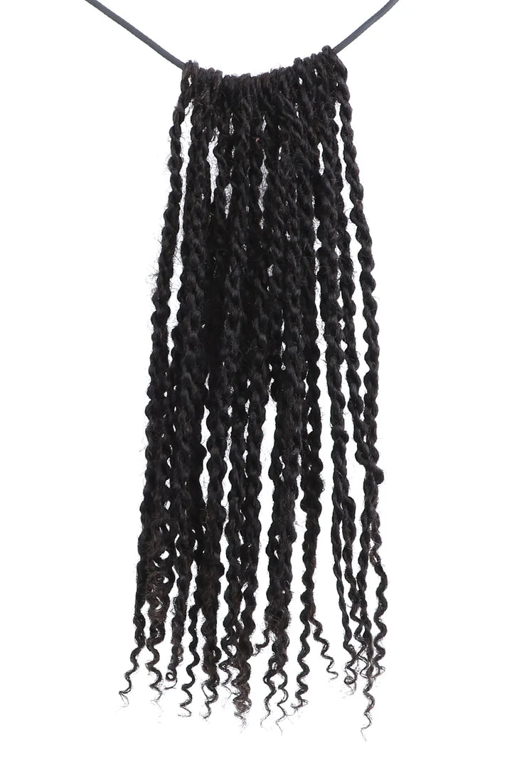Goddess Senegalese Twists with Curly Ends Pre-looped Human Hair