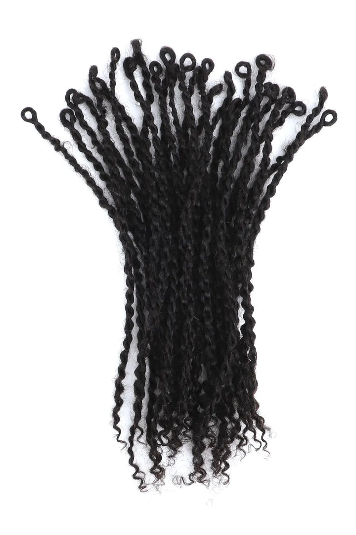 Goddess Senegalese Twists with Curly Ends Pre-looped Human Hair
