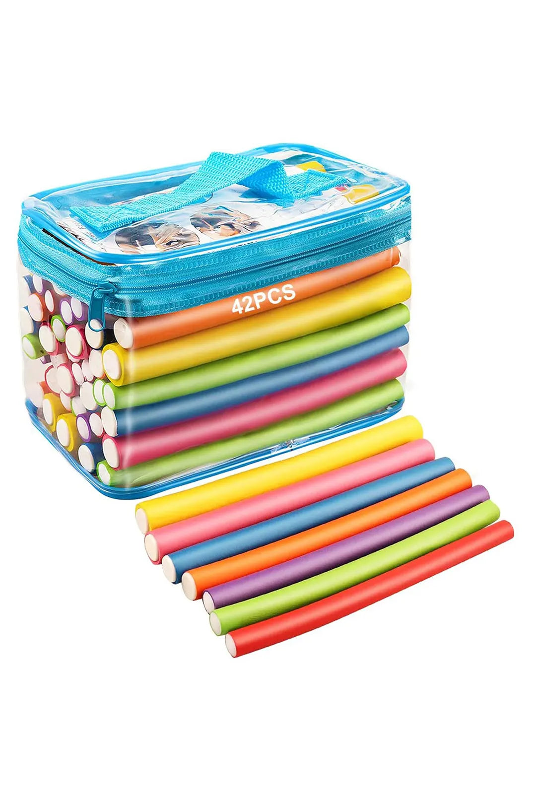 Flexible Rods Hair Rollers Heatless Curlers 42 Pcs-3