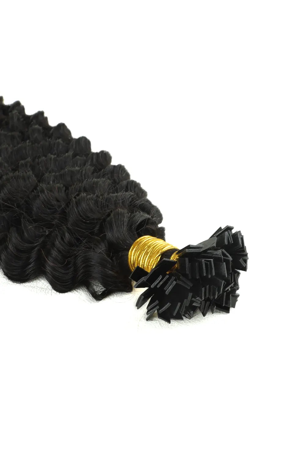Loose Curly Flat Tip Keratin Bonded Hair Extensions
