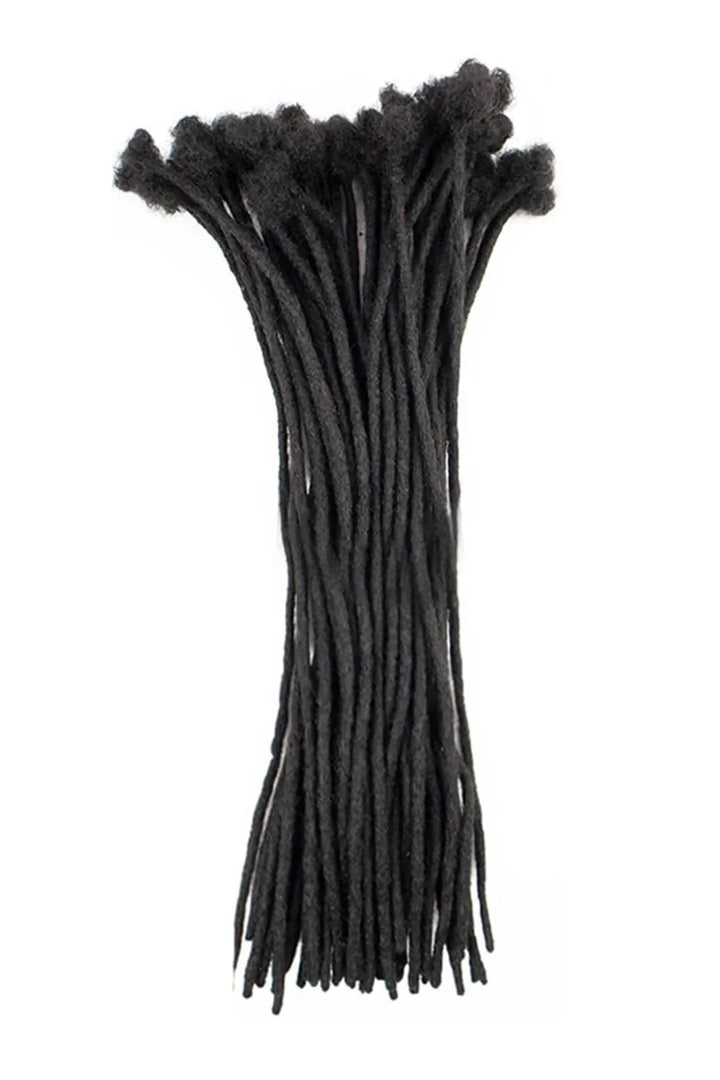 Extensions de cheveux Micro Dreadlock cheveux humains noirs naturels 10 brins