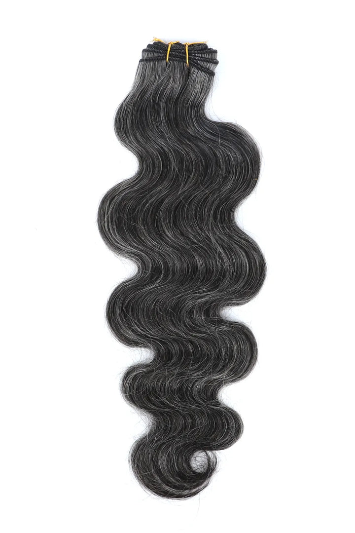 100% Natural Grey Hair Salt And Pepper Cambodia Virgin Human Hair Bundles