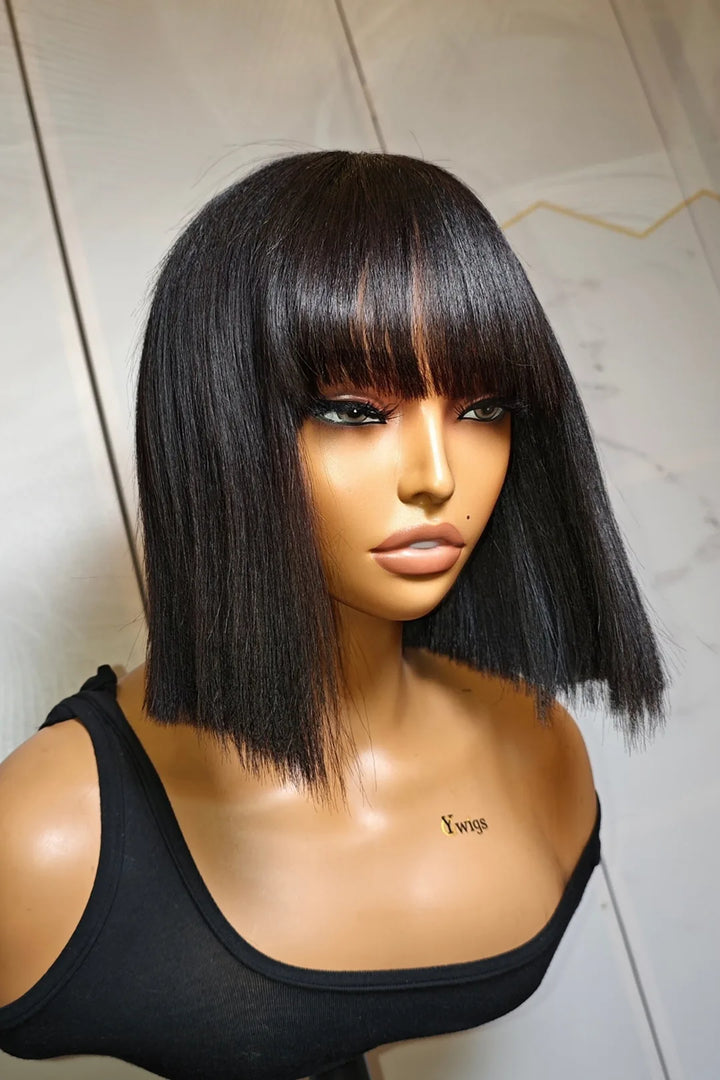 no-glue-top-lace-wigs-10-inch-yaki-bob-human-hair-straight-with-bangs