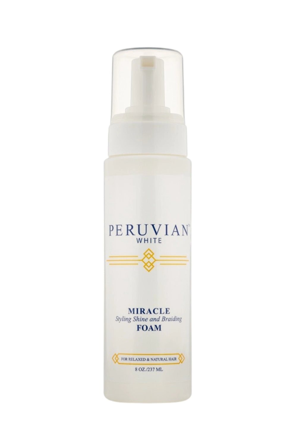 Peruvian White Miracle Styling Shine and Braiding Foam 8 Oz