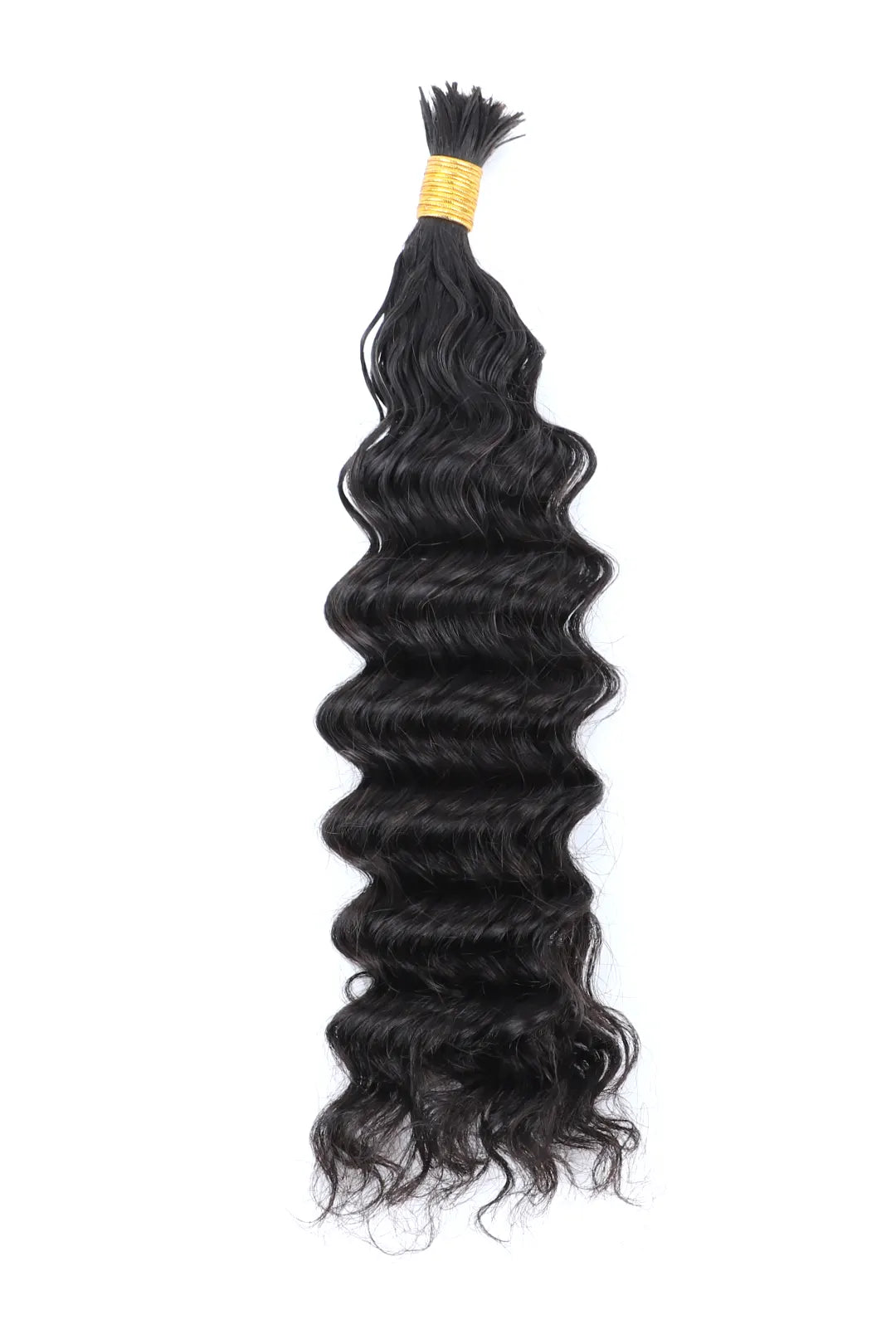 Pre-Divided Deep Wave Bulk Human Hair For Braiding Easy Split BU81