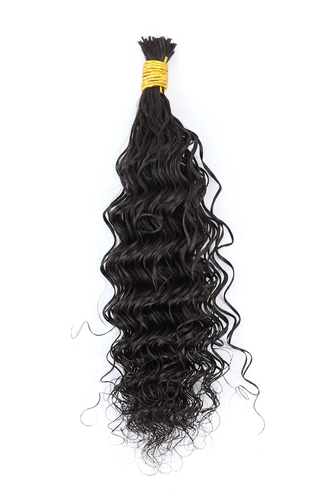 Vorgeteiltes Deep Wave Dunkelstbraun Bulk Human Braiding Hair BU85