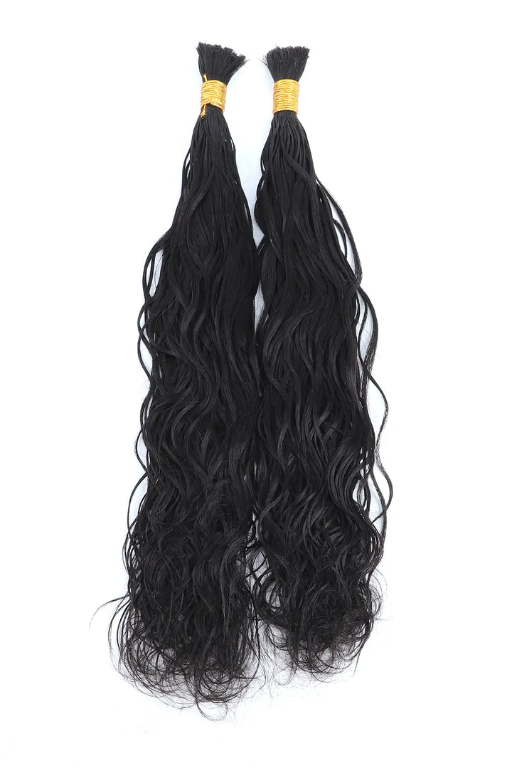 Pre-Divided Loose Wave Bulk Human Hair For Braiding Easy Split 5