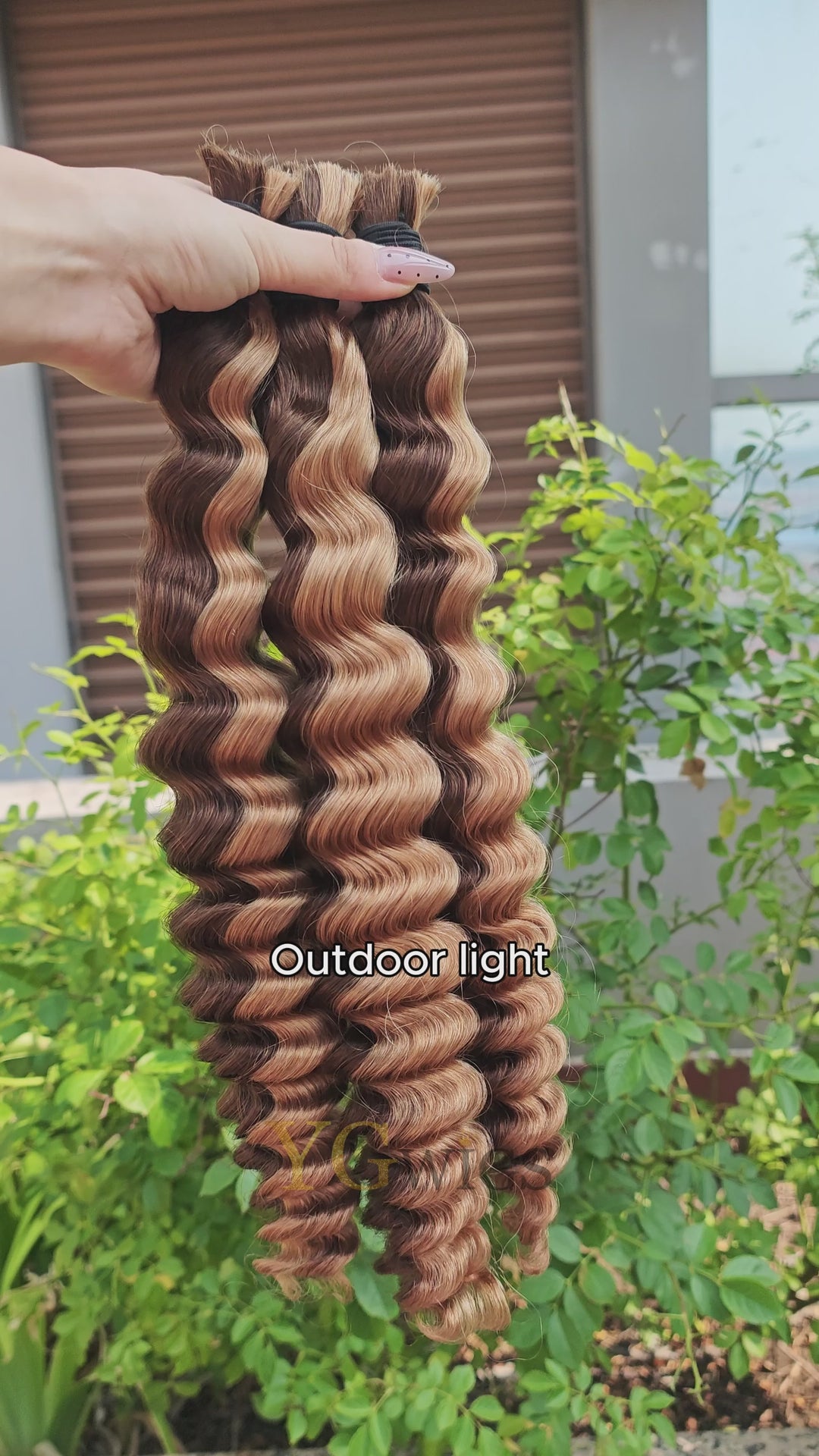 Bulk Hair Piano Color #4/#27 Deep Wave for Braiding BU30